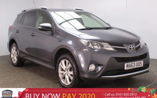 Used 2014 GREY TOYOTA RAV4 Estate 2.2 D-4D INVINCIBLE 5DR SAT NAV HEATED LEATHER SEATS 150 BHP (reg. 2014-09-26) for sale in Stockport
