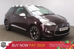 Used 2014 PURPLE CITROEN DS3 Hatchback 1.6 E-HDI AIRDREAM DSPORT 3DR HALF LEATHER 111 BHP (reg. 2014-03-10) for sale in Stockport