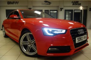 Used 2014 RED AUDI A5 Hatchback 2.0 SPORTBACK TDI QUATTRO S LINE S/S 5d AUTO 174 BHP (reg. 2014-10-16) for sale in Hazel Grove