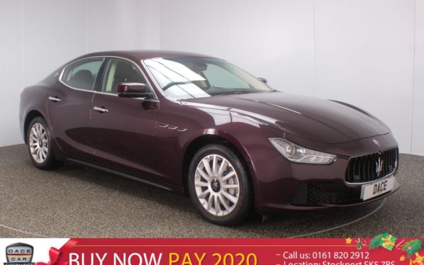 Used 2014 RED MASERATI GHIBLI Saloon 3.0 DV6 4DR AUTO 275 BHP (reg. 2014-06-02) for sale in Stockport