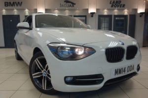 Used 2014 WHITE BMW 1 SERIES Hatchback 1.6 116I SPORT 3d 135 BHP (reg. 2014-06-26) for sale in Hazel Grove