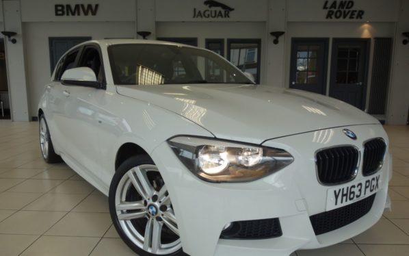 Used 2014 WHITE BMW 1 SERIES Hatchback 2.0 118D M SPORT 5d 141 BHP (reg. 2014-11-07) for sale in Hazel Grove