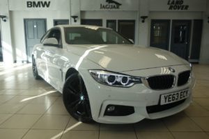 Used 2014 WHITE BMW 4 SERIES Coupe 2.0 420D M SPORT 2d 181 BHP (reg. 2014-12-17) for sale in Hazel Grove