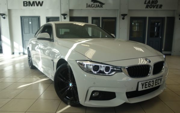 Used 2014 WHITE BMW 4 SERIES Coupe 2.0 420D M SPORT 2d 181 BHP (reg. 2014-12-17) for sale in Hazel Grove