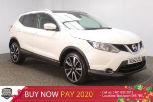 Used 2014 WHITE NISSAN QASHQAI Hatchback 1.6 DCI TEKNA 5DR PAN ROOF SAT NAV HEATED LEATHER 128 BHP (reg. 2014-01-30) for sale in Stockport