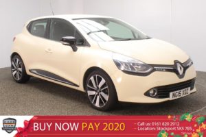 Used 2015 CREAM RENAULT CLIO Hatchback 1.5 DYNAMIQUE S NAV DCI 5DR 89 BHP (reg. 2015-08-31) for sale in Stockport