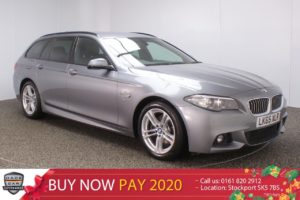 Used 2015 GREY BMW 5 SERIES Estate 2.0 520D M SPORT TOURING 5DR SAT NAV HEATED LEATHER 188 BHP (reg. 2015-10-23) for sale in Stockport