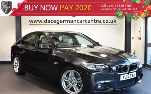 Used 2015 GREY BMW 5 SERIES Saloon 3.0 530D M SPORT 4DR AUTO 255 BHP full service history (reg. 2015-06-30) for sale in Bolton