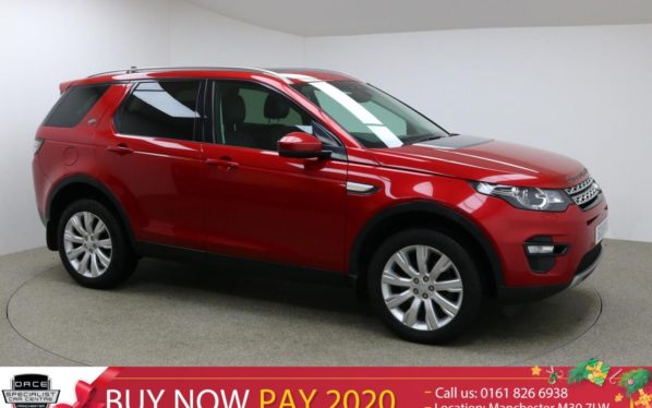 Used 2015 RED LAND ROVER DISCOVERY SPORT Estate 2.2 SD4 HSE 5d 190 BHP (reg. 2015-06-30) for sale in Manchester