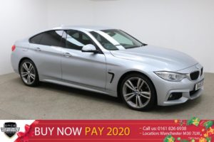 Used 2015 SILVER BMW 4 SERIES GRAN COUPE Coupe 2.0 420D M SPORT GRAN COUPE 4d AUTO 181 BHP (reg. 2015-08-27) for sale in Manchester