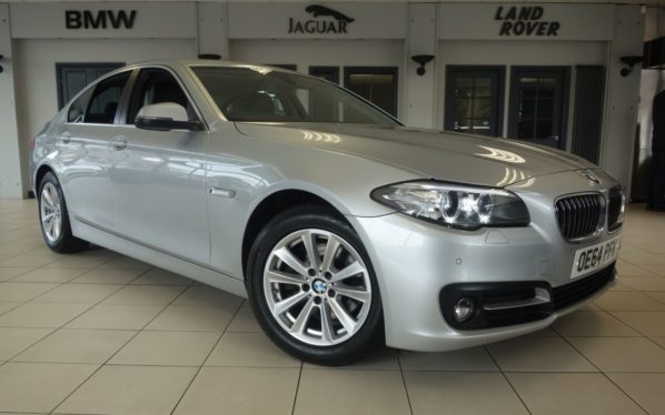 Used 2015 SILVER BMW 5 SERIES Saloon 2.0 520D SE 4d 188 BHP (reg. 2015-01-23) for sale in Hazel Grove