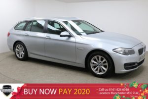 Used 2015 SILVER BMW 5 SERIES Estate 3.0 530D SE TOURING 5d AUTO 255 BHP (reg. 2015-12-19) for sale in Manchester