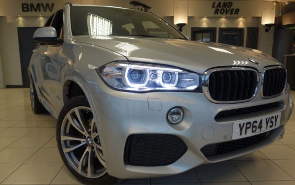 Used 2015 SILVER BMW X5 Estate 3.0 XDRIVE30D M SPORT 5d AUTO 255 BHP (reg. 2015-11-28) for sale in Hazel Grove