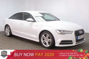 Used 2015 WHITE AUDI A6 Saloon 2.0 TDI ULTRA S LINE 4DR SAT NAV LEATHER SEATS 1 OWNER 188 BHP (reg. 2015-08-21) for sale in Stockport