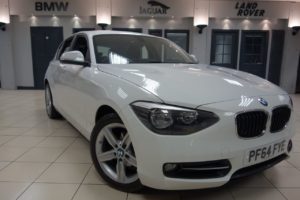 Used 2015 WHITE BMW 1 SERIES Hatchback 2.0 116D SPORT 5d 114 BHP (reg. 2015-01-14) for sale in Hazel Grove