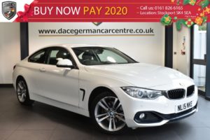 Used 2015 WHITE BMW 4 SERIES Coupe 2.0 420D XDRIVE SPORT 2DR AUTO 181 BHP excellent service history (reg. 2015-03-20) for sale in Bolton