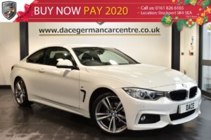 Used 2015 WHITE BMW 4 SERIES Coupe 2.0 420I M SPORT 2DR AUTO 181 BHP full service history (reg. 2015-03-26) for sale in Bolton