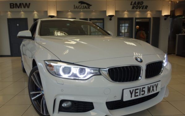 Used 2015 WHITE BMW 4 SERIES Coupe 3.0 435D XDRIVE M SPORT 2d AUTO 309 BHP (reg. 2015-05-21) for sale in Hazel Grove