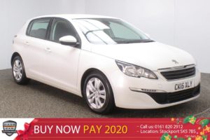 Used 2015 WHITE PEUGEOT 308 Hatchback 1.6 HDI S/S ACTIVE 5DR SAT NAV 115 BHP (reg. 2015-06-04) for sale in Stockport