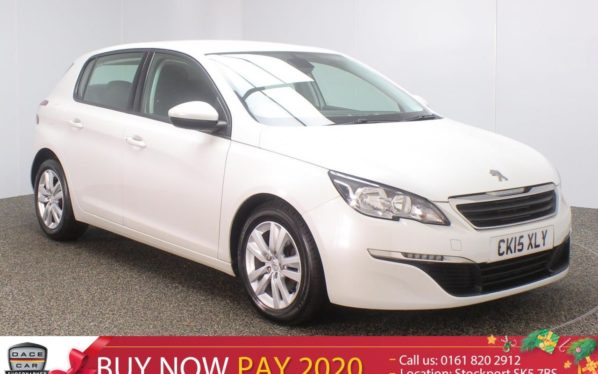 Used 2015 WHITE PEUGEOT 308 Hatchback 1.6 HDI S/S ACTIVE 5DR SAT NAV 115 BHP (reg. 2015-06-04) for sale in Stockport