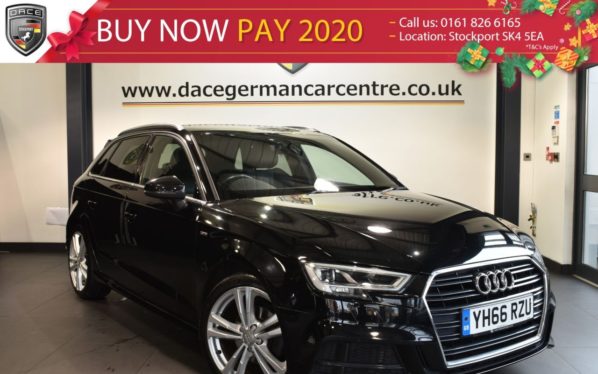 Used 2016 BLACK AUDI A3 Hatchback 1.4 TFSI S LINE 5DR 148 BHP full service history (reg. 2016-10-31) for sale in Bolton