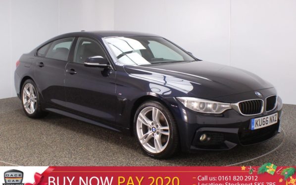 Used 2016 BLACK BMW 4 SERIES GRAN COUPE Coupe 2.0 420D M SPORT GRAN COUPE 5DR SAT NAV HEATED LEATHER SEATS 1 OWNER 188 BHP (reg. 2016-11-21) for sale in Stockport