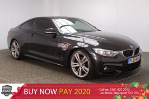 Used 2016 BLACK BMW 4 SERIES Coupe 2.0 420D M SPORT 2DR SAT NAV HEATED LEATHER SEATS 1 OWNER 188 BHP (reg. 2016-09-28) for sale in Stockport