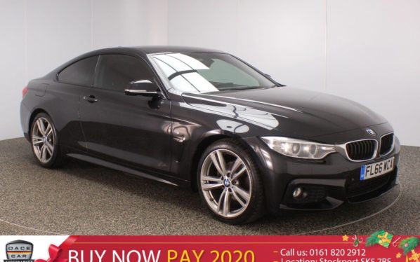 Used 2016 BLACK BMW 4 SERIES Coupe 2.0 420D M SPORT 2DR SAT NAV HEATED LEATHER SEATS 1 OWNER 188 BHP (reg. 2016-09-28) for sale in Stockport