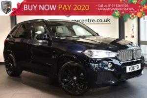 Used 2016 BLACK BMW X5 Estate 3.0 XDRIVE40D M SPORT 5DR 7SEATS AUTO 309 BHP (reg. 2016-04-21) for sale in Bolton