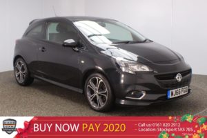 Used 2016 BLACK VAUXHALL CORSA Hatchback 1.4 BLACK EDITION S/S 3DR 148 BHP (reg. 2016-09-12) for sale in Stockport