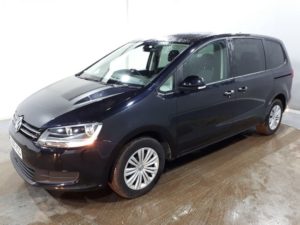 Used 2016 BLACK VOLKSWAGEN SHARAN MPV 2.0 S TDI BLUEMOTION TECHNOLOGY 5d 148 BHP (reg. 2016-03-24) for sale in Manchester