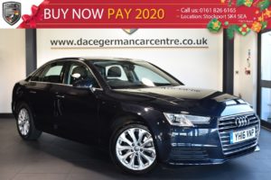 Used 2016 BLUE AUDI A4 Saloon 2.0 TFSI SE 4DR AUTO 188 BHP full service history (reg. 2016-05-27) for sale in Bolton