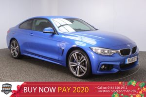 Used 2016 BLUE BMW 4 SERIES Coupe 3.0 435D XDRIVE 4X4  M SPORT PLUS PACK 2d AUTO 309 BHP SAT NAV LEATHER (reg. 2016-05-20) for sale in Stockport