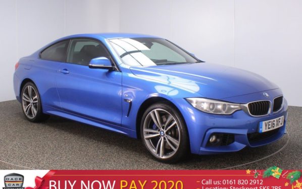 Used 2016 BLUE BMW 4 SERIES Coupe 3.0 435D XDRIVE 4X4  M SPORT PLUS PACK 2d AUTO 309 BHP SAT NAV LEATHER (reg. 2016-05-20) for sale in Stockport