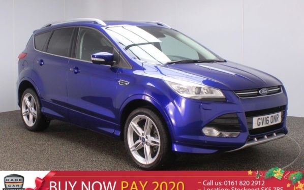 Used 2016 BLUE FORD KUGA Hatchback 1.5 TITANIUM X SPORT 5DR AUTO HEATED LEATHER SEATS 1 OWNER 180 BHP (reg. 2016-08-08) for sale in Stockport