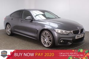 Used 2016 GREY BMW 4 SERIES GRAN COUPE Coupe 2.0 420D XDRIVE M SPORT GRAN COUPE SAT NAV  1 OWNER 188 BHP (reg. 2016-12-23) for sale in Stockport