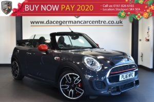 Used 2016 GREY MINI CONVERTIBLE Convertible 2.0 JOHN COOPER WORKS 2DR 228 BHP full service history (reg. 2016-07-31) for sale in Bolton