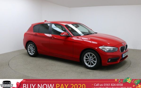 Used 2016 RED BMW 1 SERIES Hatchback 1.5 116D ED PLUS 5d 114 BHP (reg. 2016-06-17) for sale in Manchester