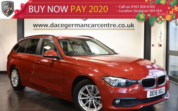 Used 2016 RED BMW 3 SERIES Estate 2.0 320D ED PLUS TOURING 5DR AUTO 161 BHP full service history (reg. 2016-04-18) for sale in Bolton