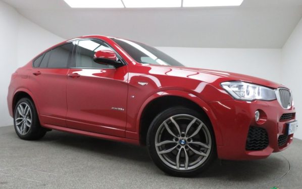 Used 2016 RED BMW X4 Coupe 3.0 XDRIVE35D M SPORT 4d AUTO 309 BHP (reg. 2016-05-06) for sale in Manchester