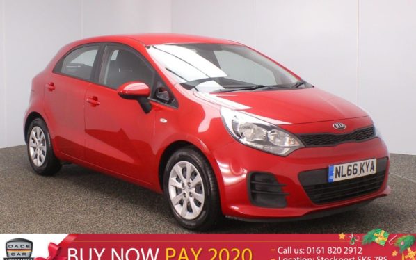Used 2016 RED KIA RIO Hatchback 1.2 1 AIR 5DR 1 OWNER 83 BHP (reg. 2016-09-07) for sale in Stockport