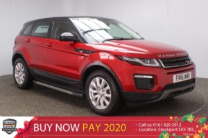 Used 2016 RED LAND ROVER RANGE ROVER EVOQUE Estate 2.0 TD4 SE TECH 5DR SAT NAV HEATED LEATHER 1 OWNER AUTO 177 BHP (reg. 2016-03-04) for sale in Stockport