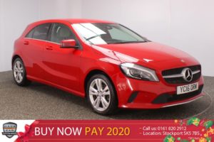 Used 2016 RED MERCEDES-BENZ A-CLASS Hatchback 1.5 A 180 D SPORT PREMIUM 5DR SAT NAV LEATHER SEATS 107 BHP (reg. 2016-04-30) for sale in Stockport