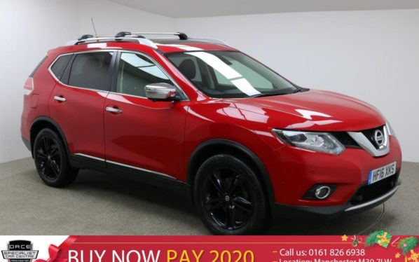 Used 2016 RED NISSAN X-TRAIL Estate 1.6 DCI TEKNA 5d 130 BHP (reg. 2016-03-24) for sale in Manchester