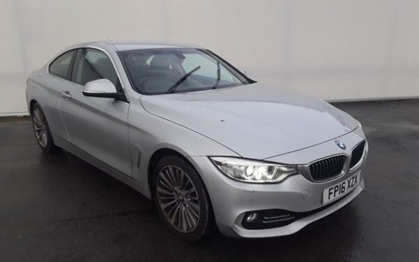 Used 2016 SILVER BMW 4 SERIES Coupe 2.0 420I LUXURY 2d AUTO 181 BHP (reg. 2016-06-03) for sale in Manchester