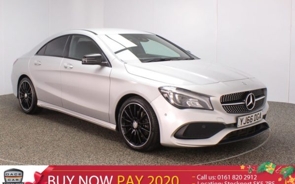 Used 2016 SILVER MERCEDES-BENZ CLA Coupe 2.1 CLA 200 D AMG LINE 4DR SAT NAV HALF LEATHER SEATS 1 OWNER 134 BHP (reg. 2016-09-12) for sale in Stockport