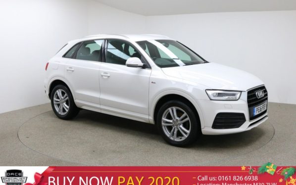 Used 2016 WHITE AUDI Q3 Estate 1.4 TFSI S LINE 5d 148 BHP (reg. 2016-03-01) for sale in Manchester