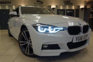 Used 2016 WHITE BMW 3 SERIES Estate 2.0 320D XDRIVE M SPORT TOURING 5d 188 BHP (reg. 2016-03-16) for sale in Hazel Grove