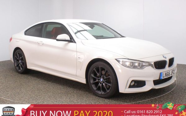 Used 2016 WHITE BMW 4 SERIES Coupe 2.0 420D XDRIVE M SPORT 2DR SAT NAV HEATED LEATHER SEATS 188 BHP (reg. 2016-09-15) for sale in Stockport