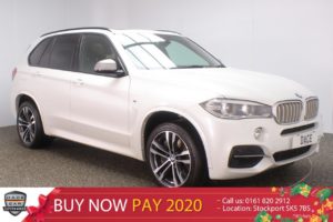 Used 2016 WHITE BMW X5 Estate 3.0 M50D 5DR AUTO 7 SEATS 376 BHP (reg. 2016-09-22) for sale in Stockport